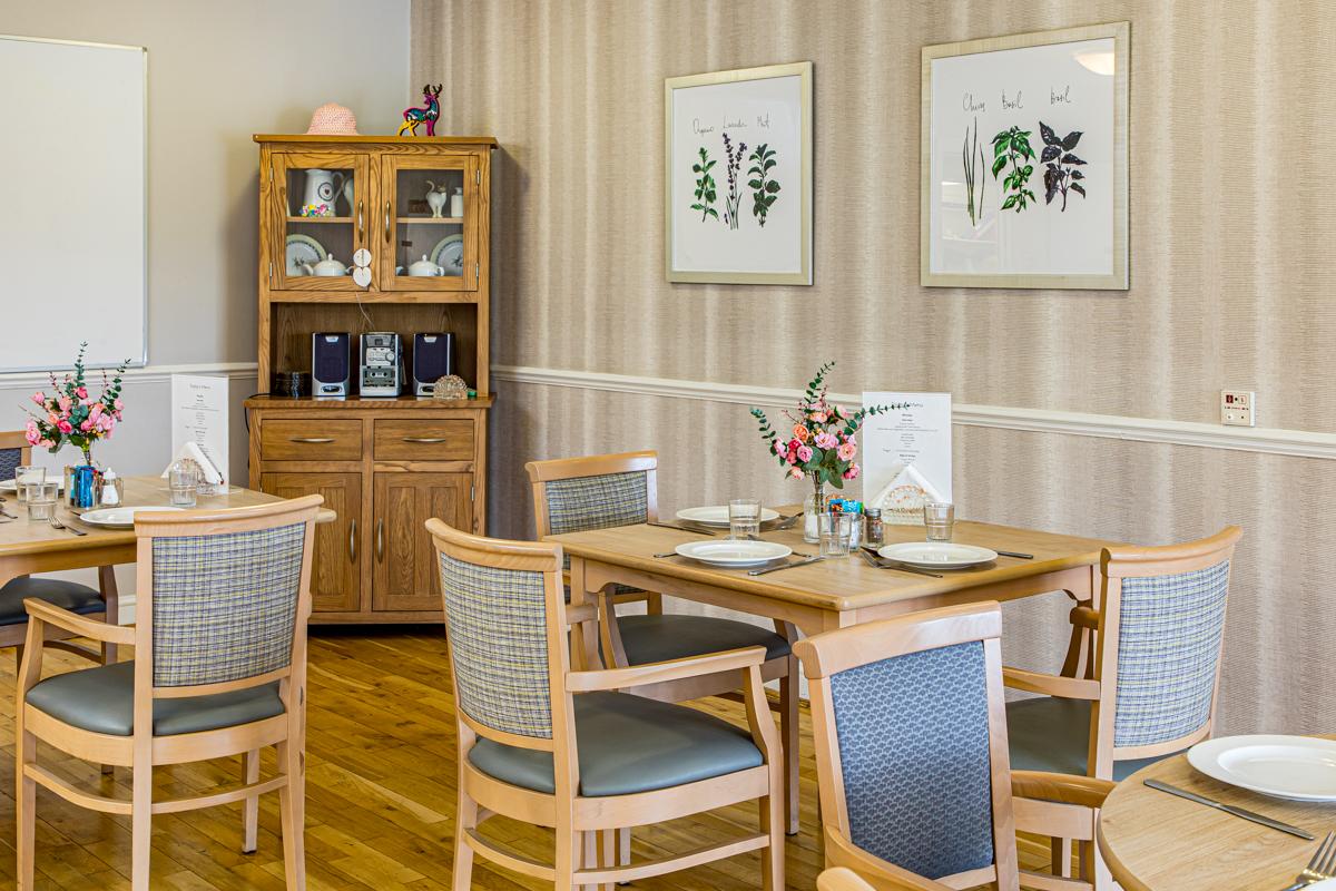 dining area with decorated furniture